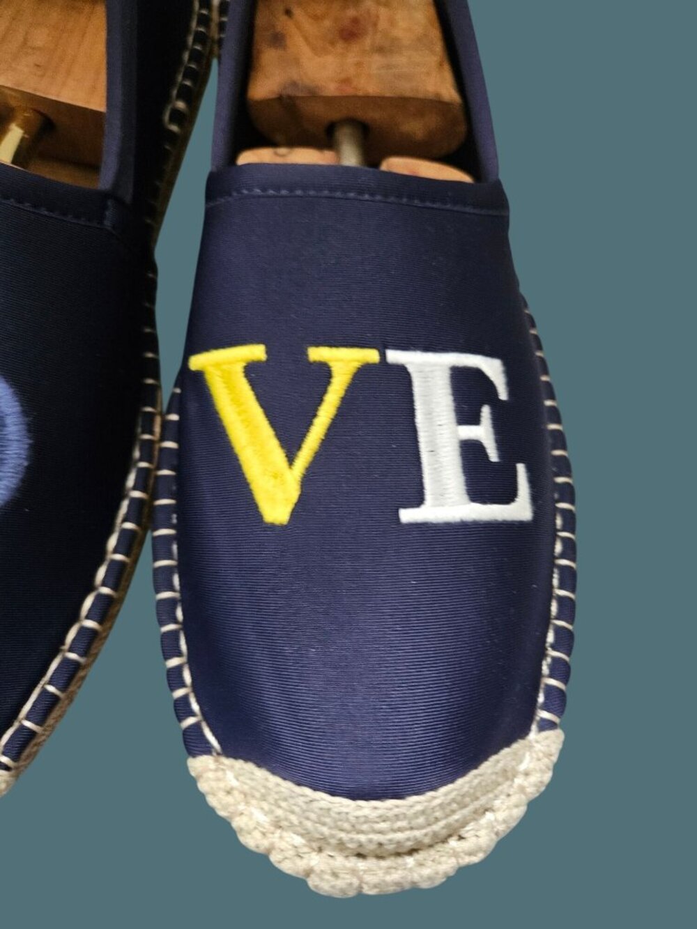 Sea Star Beachwear Espadrille Embroidered "LOVE" Slip On Water Shoes Women 12 - Picture 8 of 15